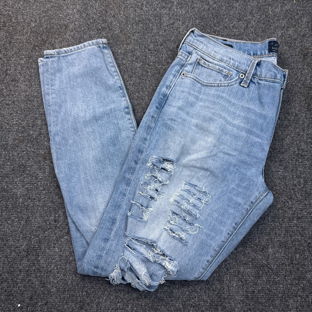 Lucky Brand Brooke Skinny Jeans‎ Womens Size 6 / 28 Blue Mid Rise Stretch Denim